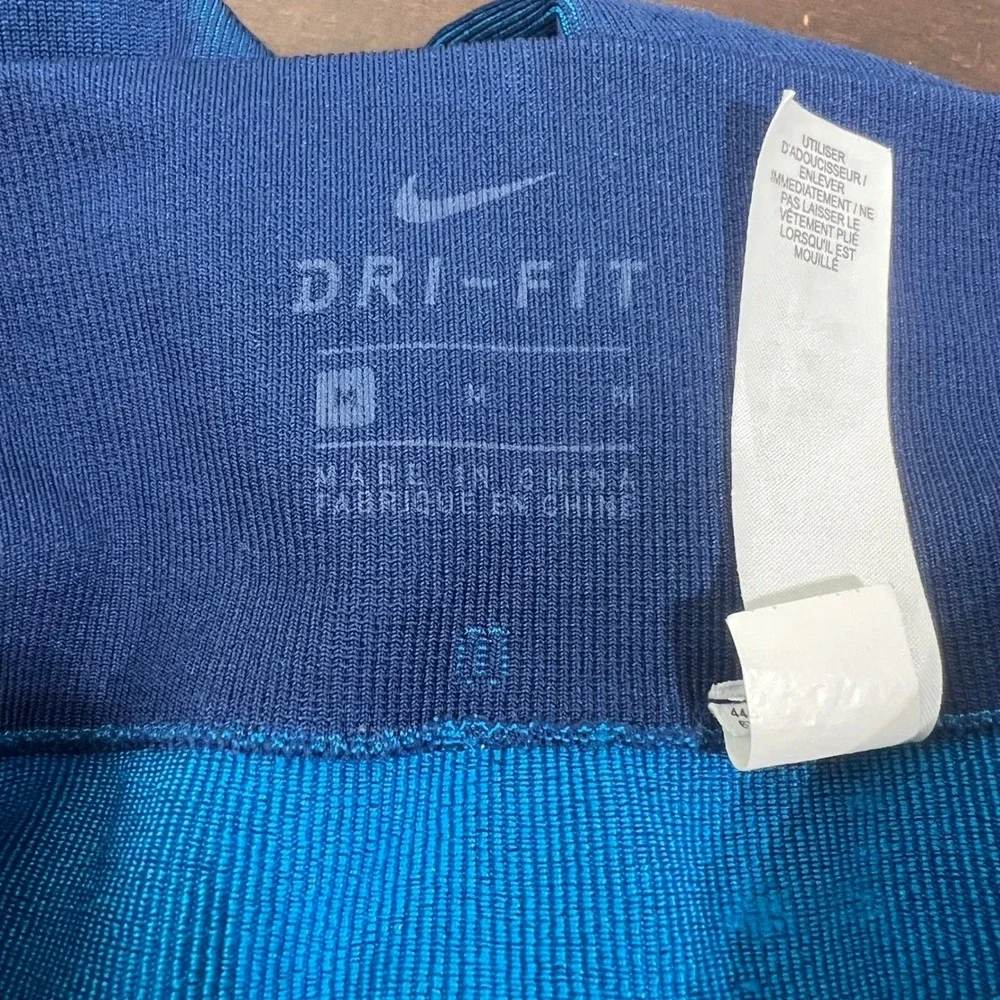 Nike Junior Fenom Seamless Tights Blue Size Medium
